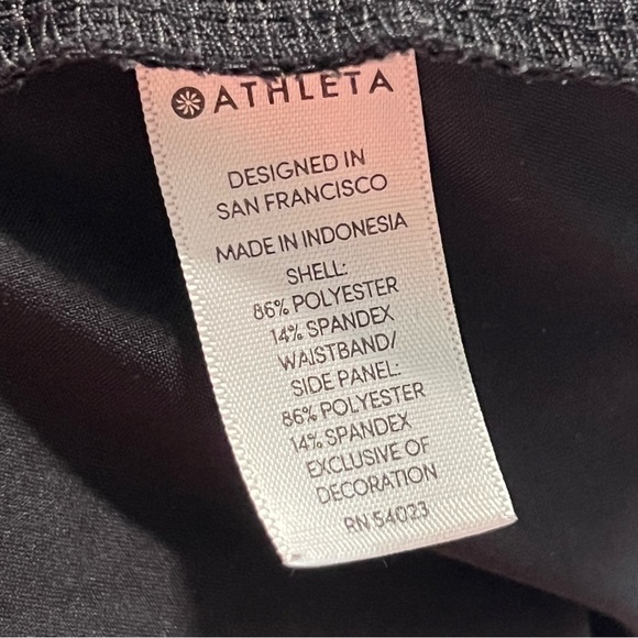 Athleta "Brooklyn" Black Tapered Mid Rise Pants US 0 (02/18) - Picture 6 of 7